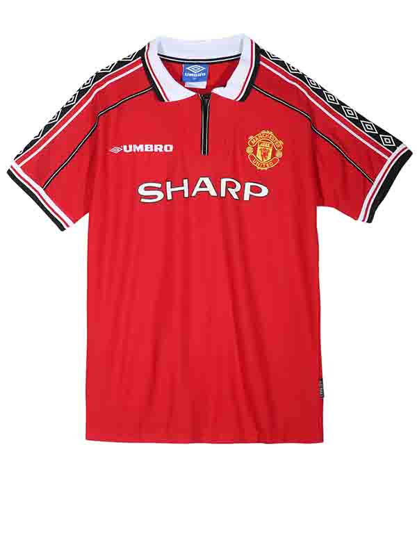 Manchester united home jersey mens retro shirt 1998-1999